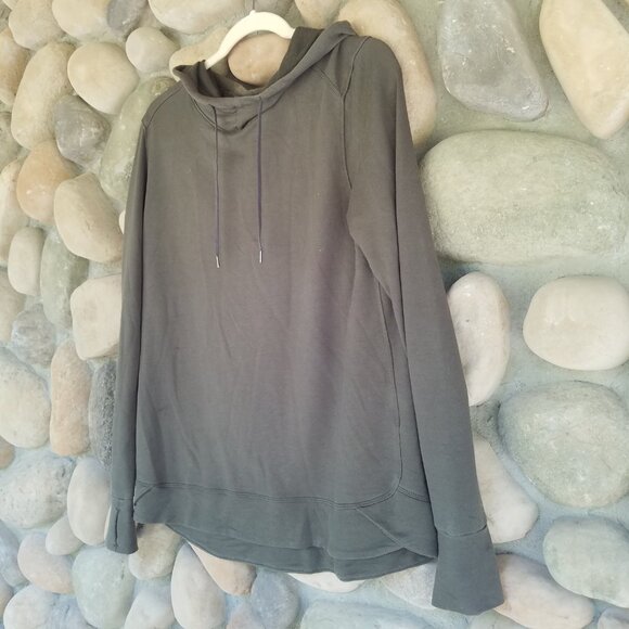 Green Athletic Hoodie With Thumbholes! - Picture 3 of 8